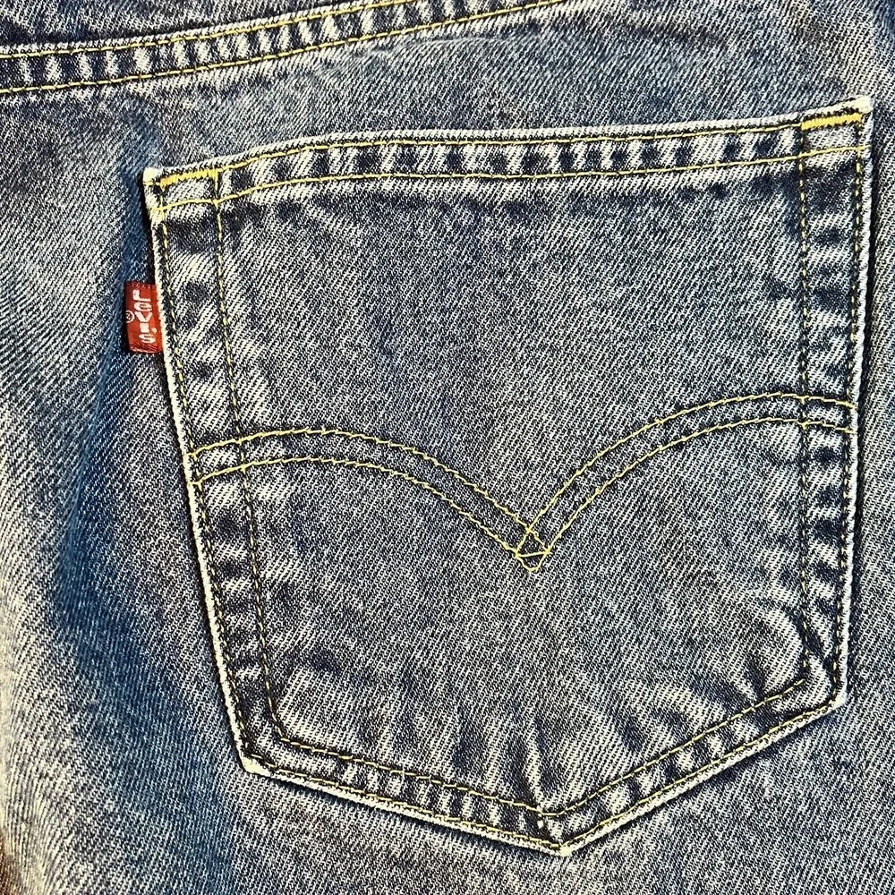 Levi's 550 Blue Jeans‎ Mens 36x31 Vintage Y2K Black Batwing Relaxed Fit Denim